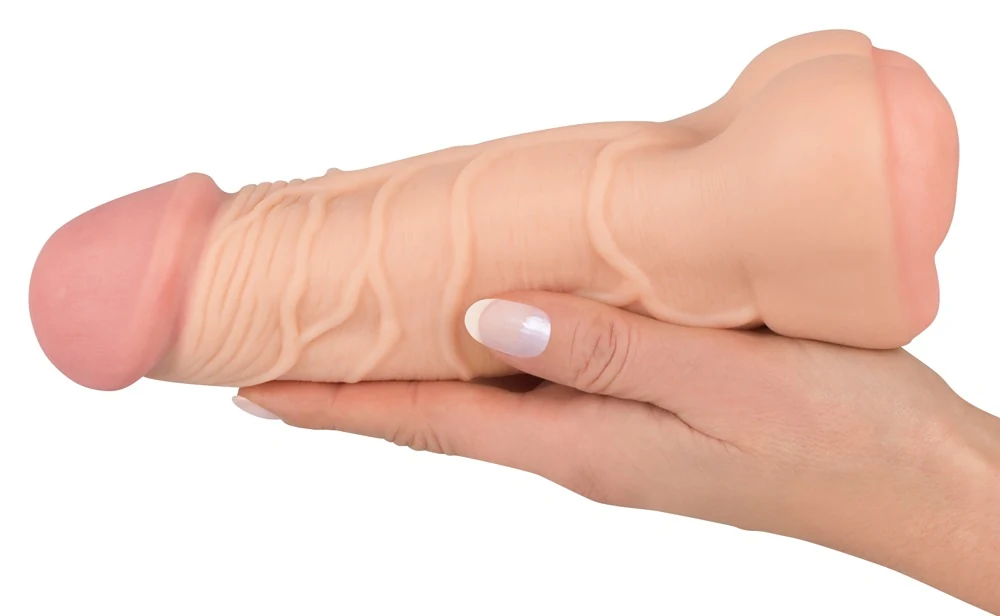 Penisvergroting sleeve en masturbator 21 cm
