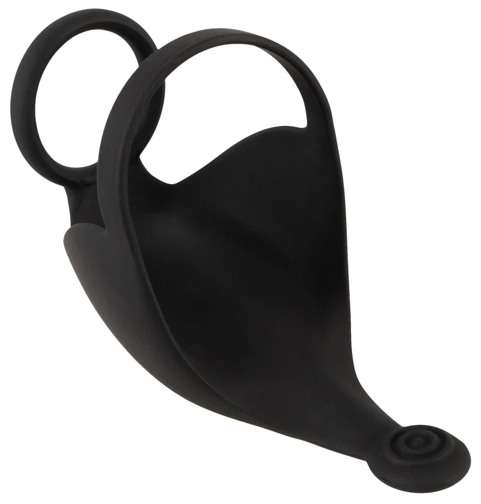 Rebel cockring met afstandsbediening en testikelvibrator
