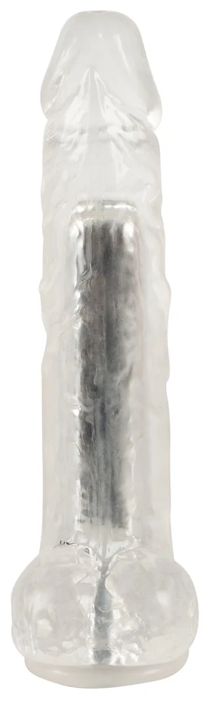 Transparante vibrator met zuignap en 10 vibratiestanden