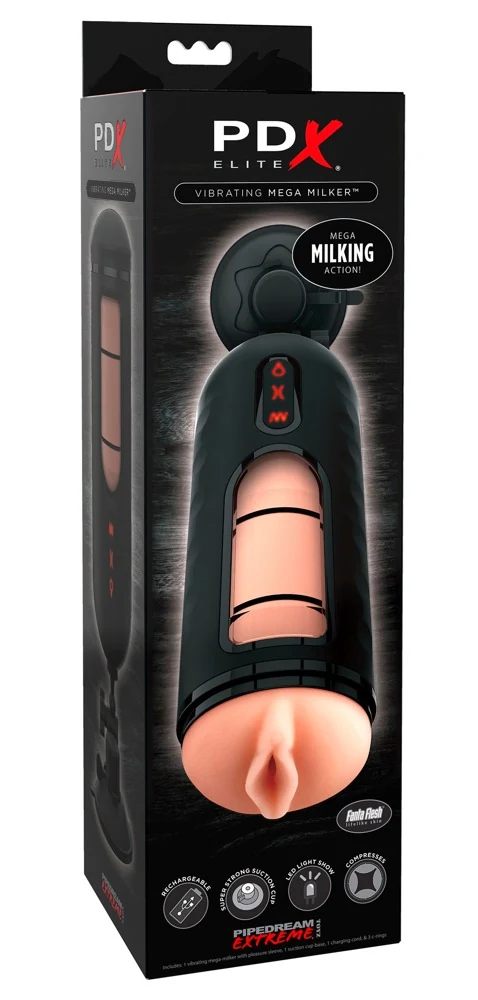 Masturbator met vibratie en automatische melkfunctie