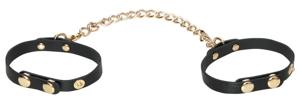 Bad Kitty 5-delige bondageset zwart met goudkleurige details