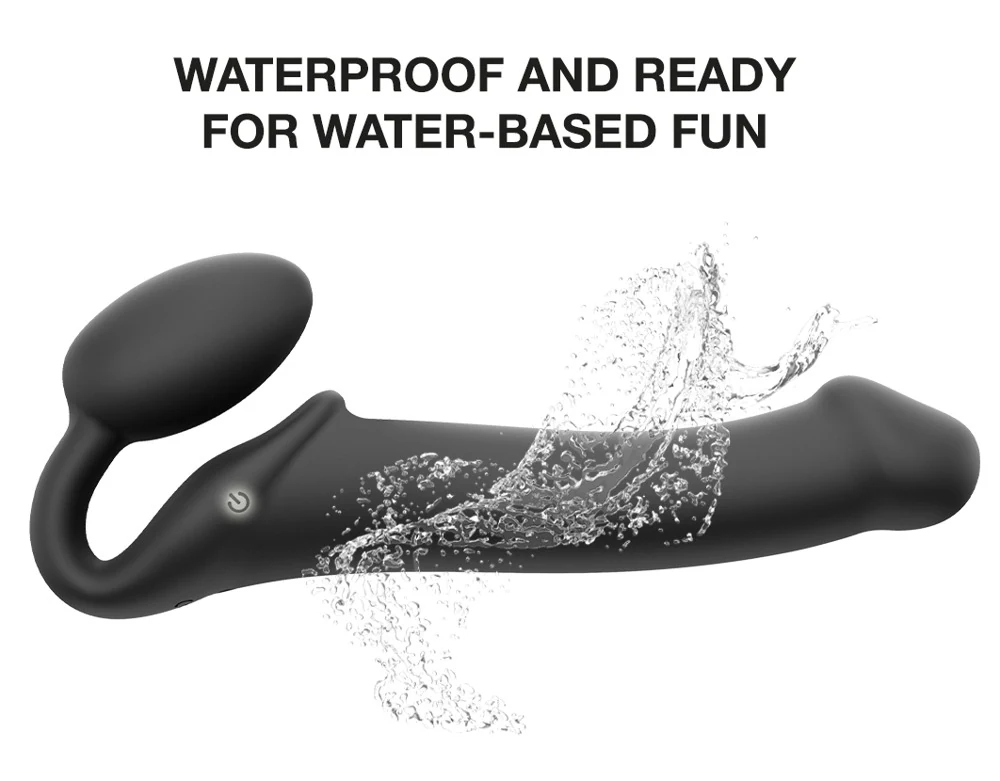 Vibrating Bendable Strap-On met 3 motoren
