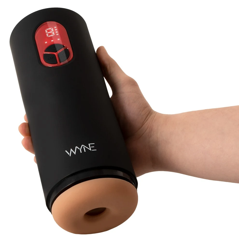 WYNE 07 automatische masturbator met vibratie en zuigfunctie