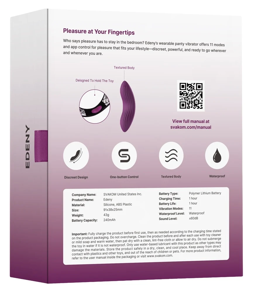 App-gestuurde lay-on vibrator met kanten slip