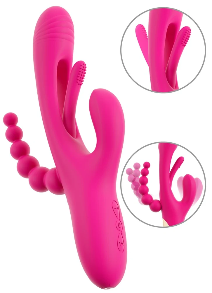Sweet Smile Triple Vibe met Flicking Tongue