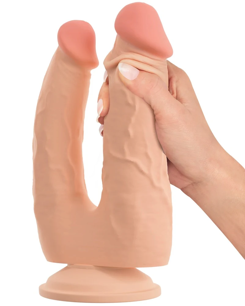 Buigbare dubbele penetrator met beweegbare huid