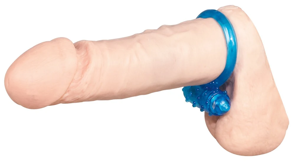 Cockring met verwijderbare minivibrator