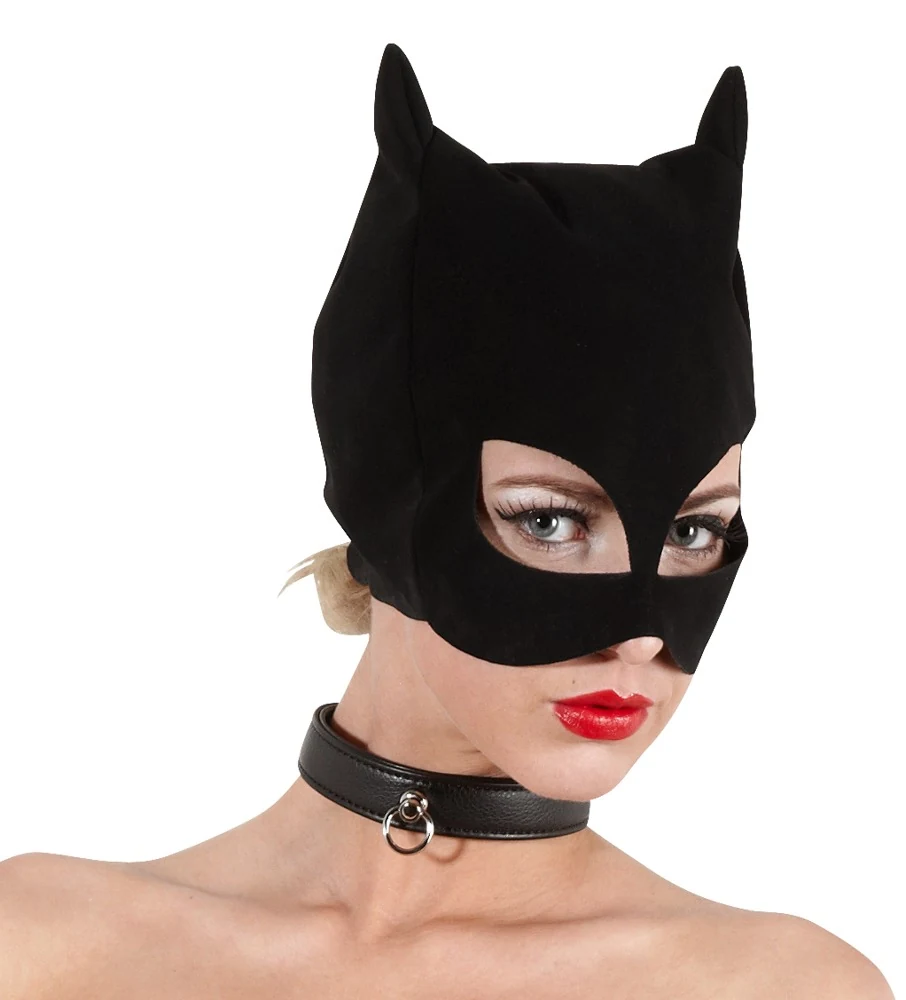 Bad Kitty kattenmasker met nubucklook
