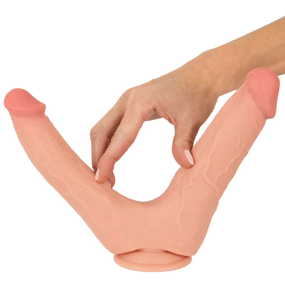 Buigbare dubbele penetrator met beweegbare huid