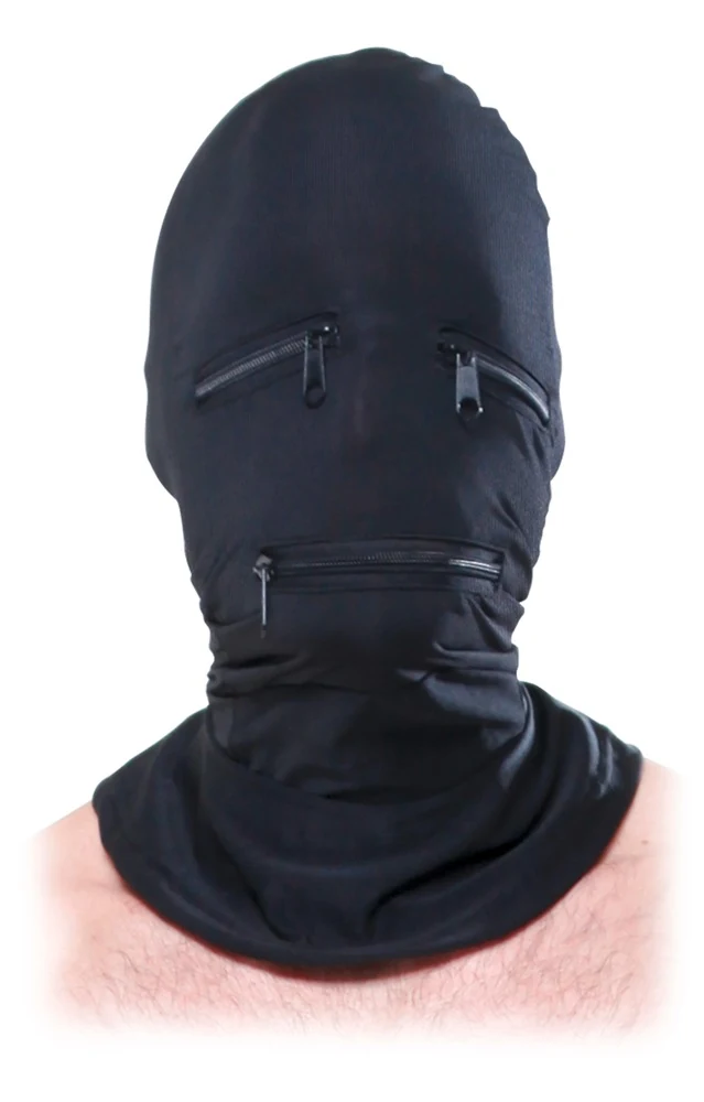 Elastisch hoofdmasker met ritsen
