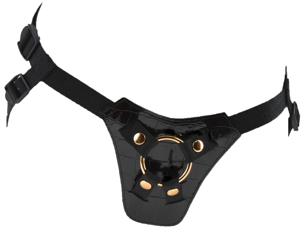 Verstelbare strap-on met afneembare dildo