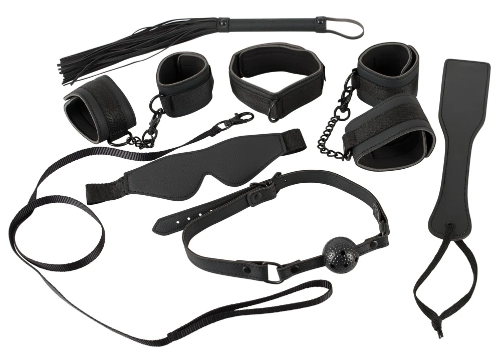 BDSM starterset met halsband, boeien en accessoires