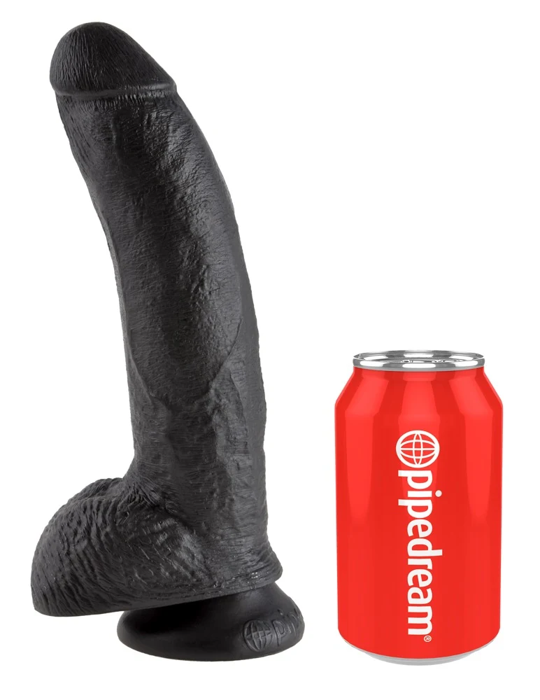 Realistische dildo met zuigvoet 22,9 cm