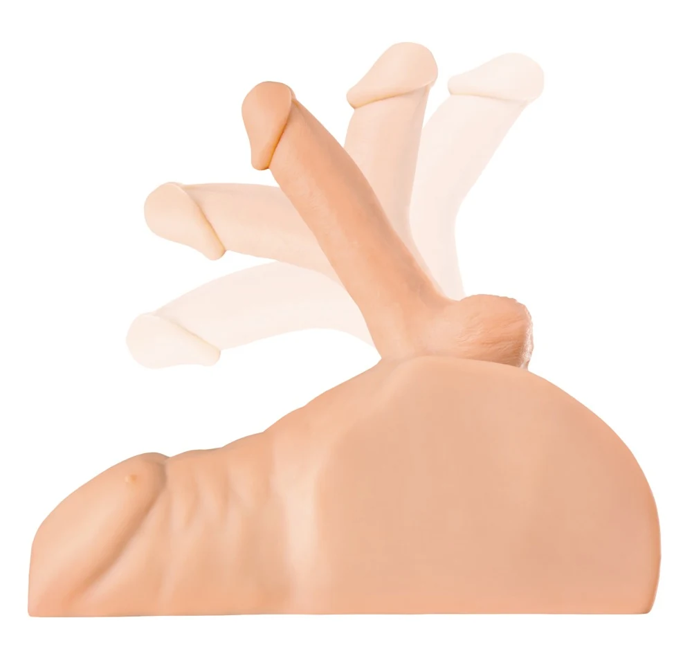 PDX Plus mannelijke torso met flexibele penis