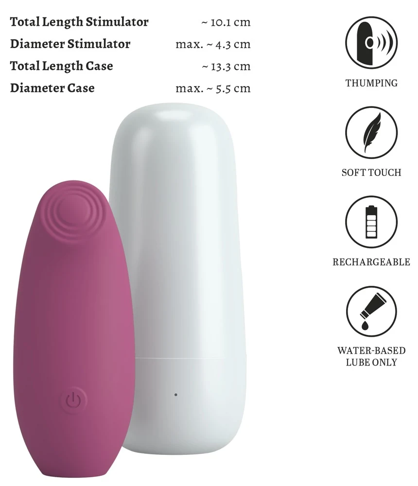 beau cœur OMINO stotende stimulator met oplaaddoosje