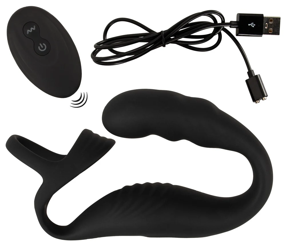 Cock ring met afstandsbediening en prostaatplug