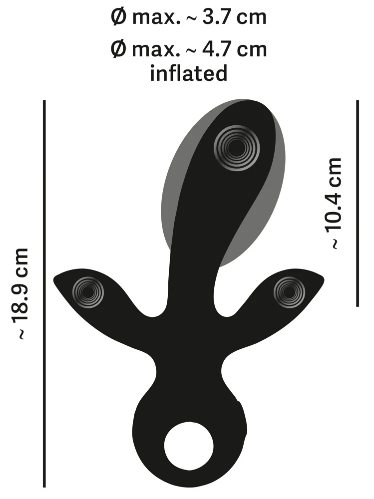 ETERNAL opblaasbare drievoudige vibrator