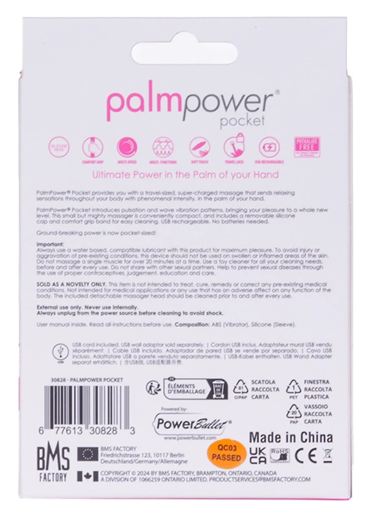 Palmpower massagestick zakformaat