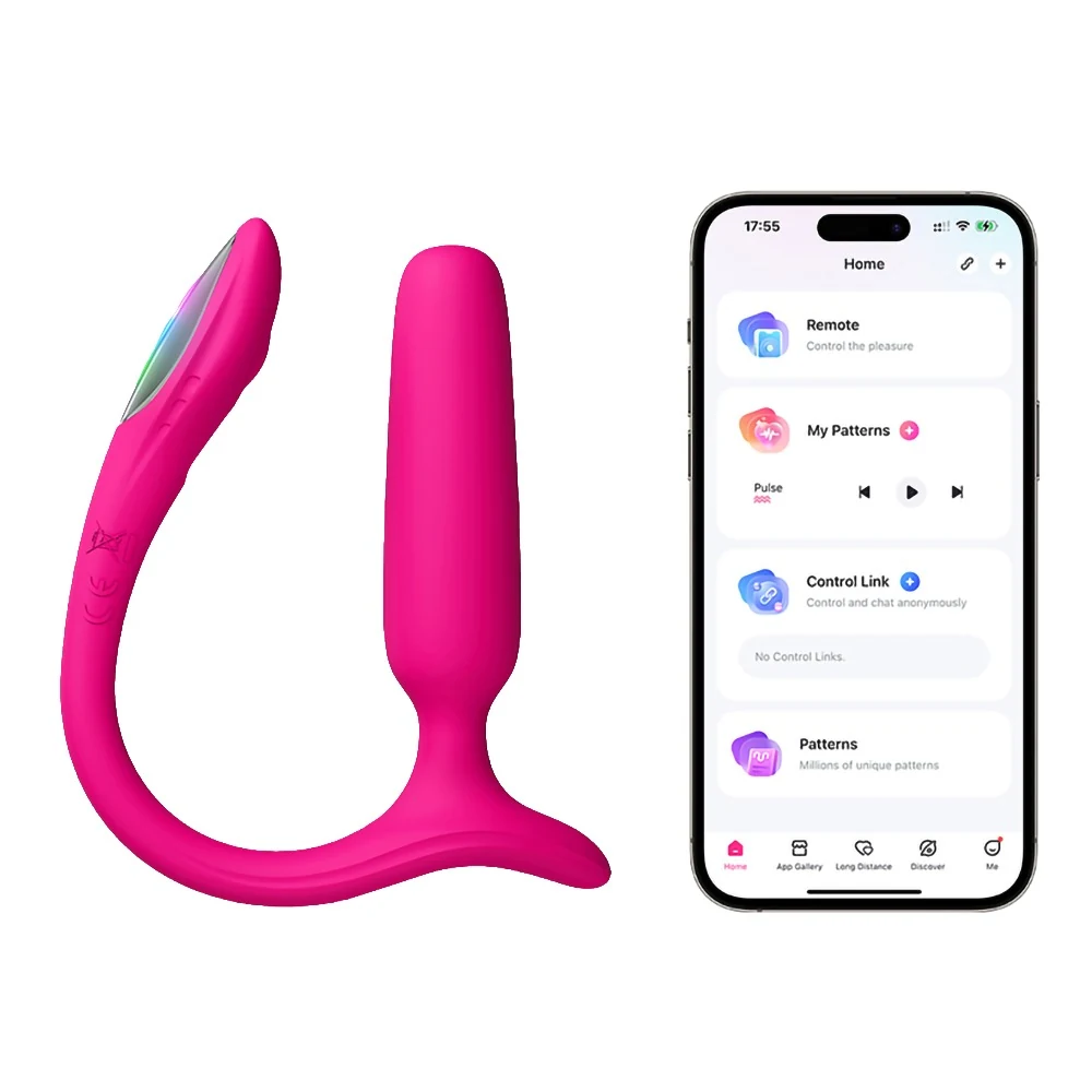 Lovense Lush Anal Bluetooth plug vibrator met LED