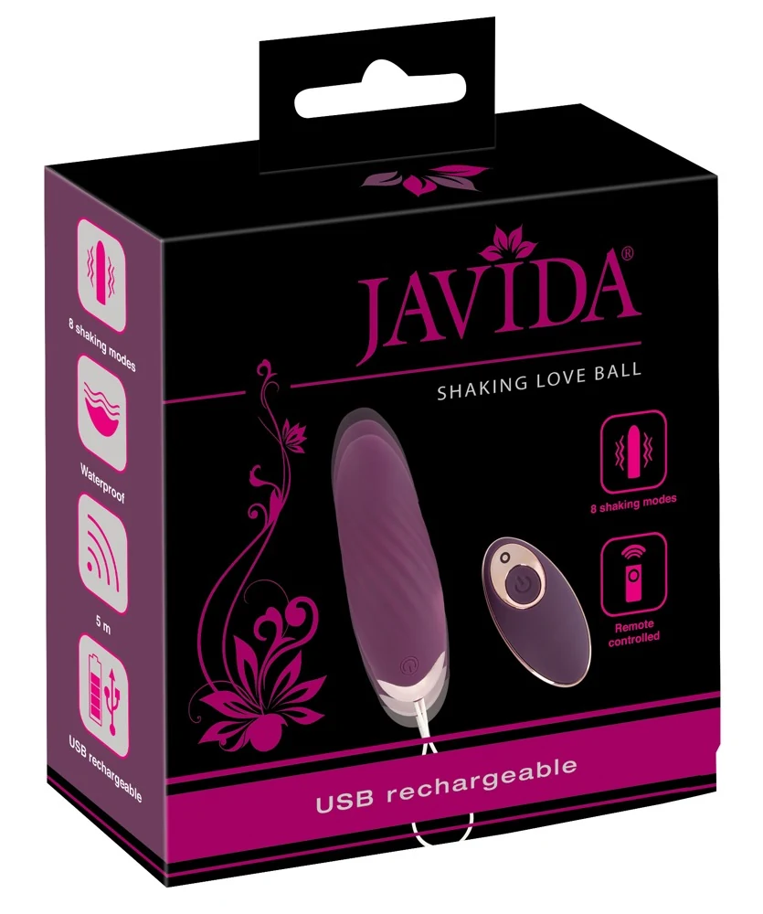 Javida oplaadbaar vibro-ei met afstandsbediening