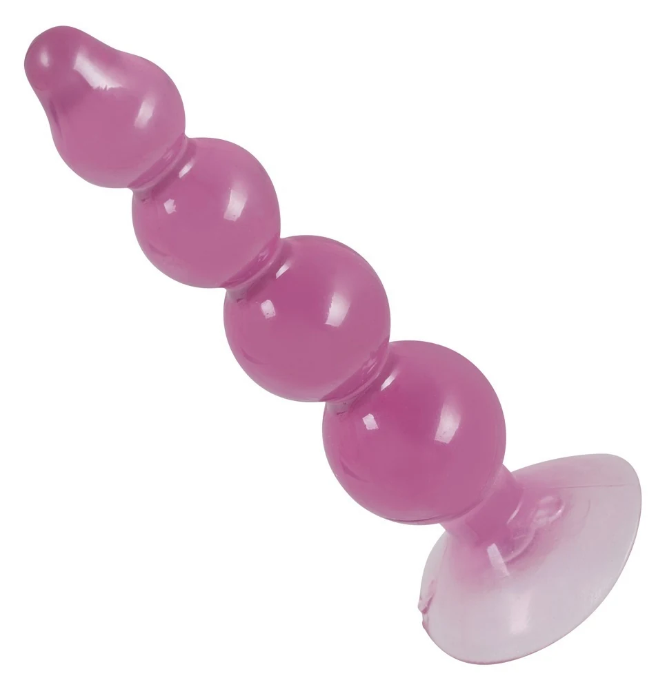 Anaal dildo met 4 ballen en zuigvoet