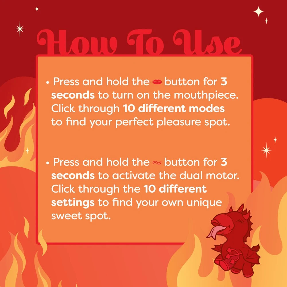 Unihorn Blaze Diablo lay-on vibrator