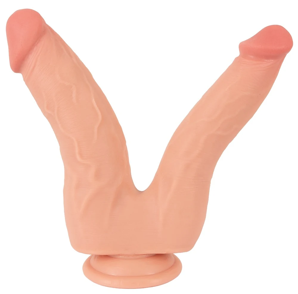Buigbare dubbele penetrator met beweegbare huid