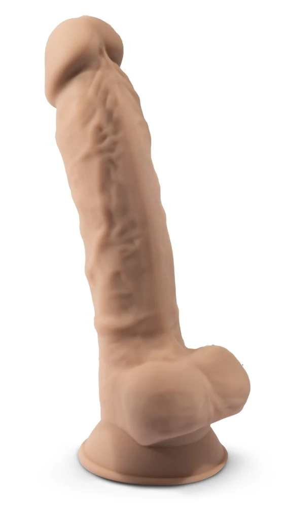 SILEXD siliconen dildo met geheugeneffect en zuigvoet