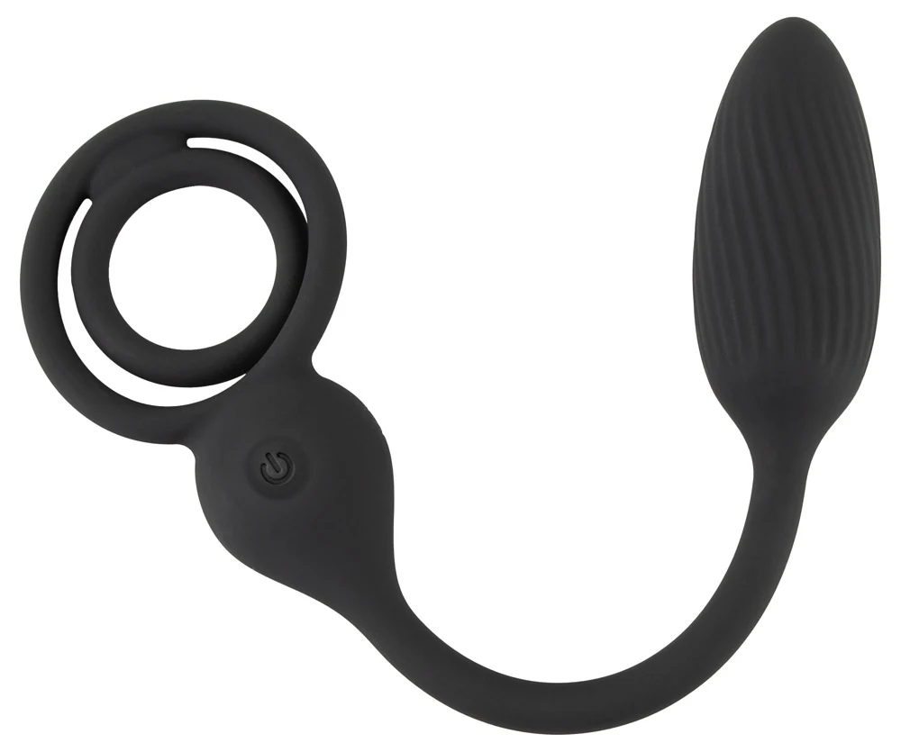Rebel cockring met afstandsbediening en butt plug