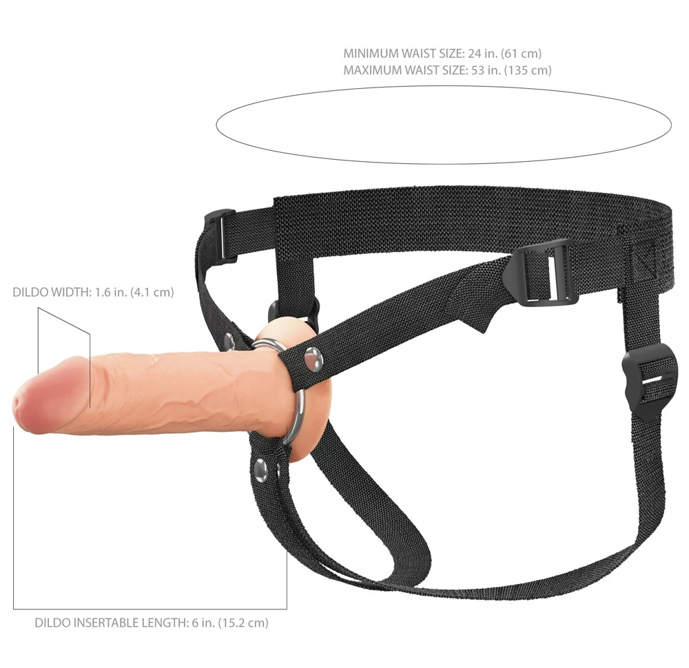 Fantasy X-tensions Elite hollow silicone strap-on 16,5 cm