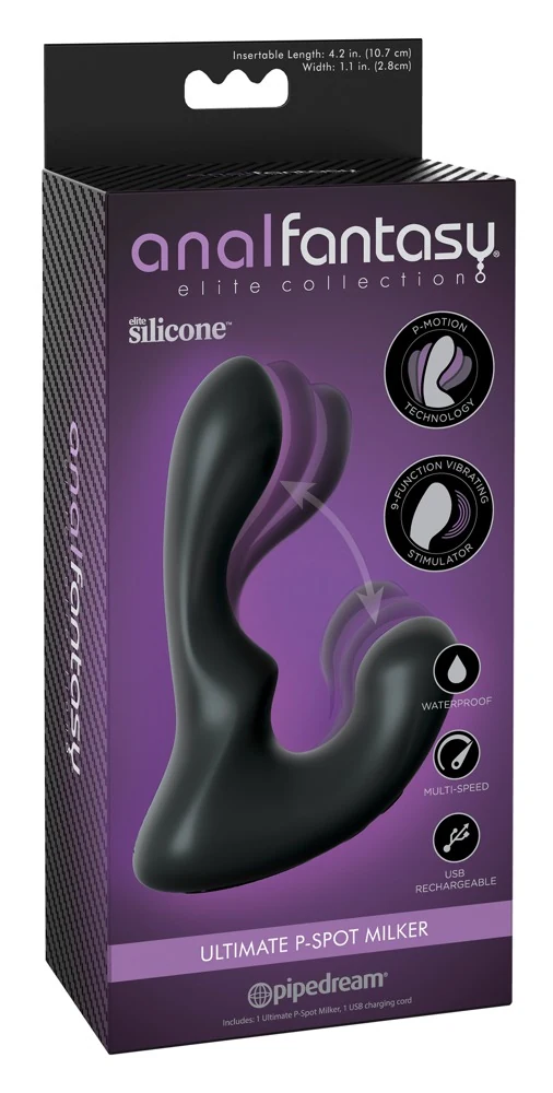 Flexibele prostaatvibrator met perineumstimulatie