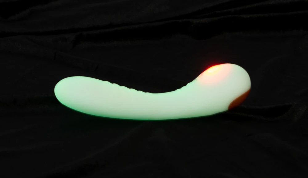 Glow in the dark G-spot vibrator