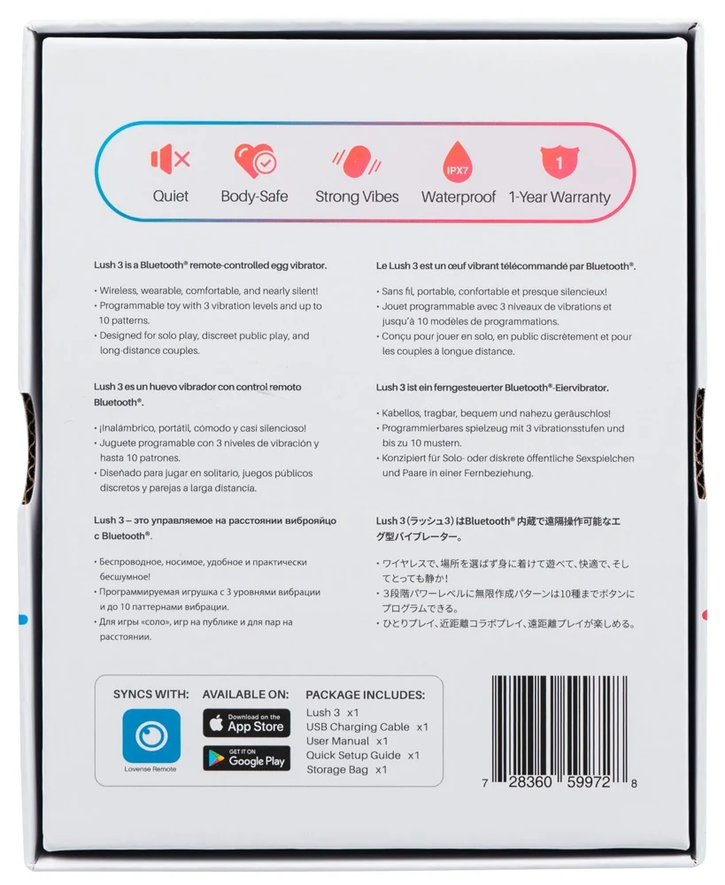 Lovense Lush 3 vibratie-ei met app