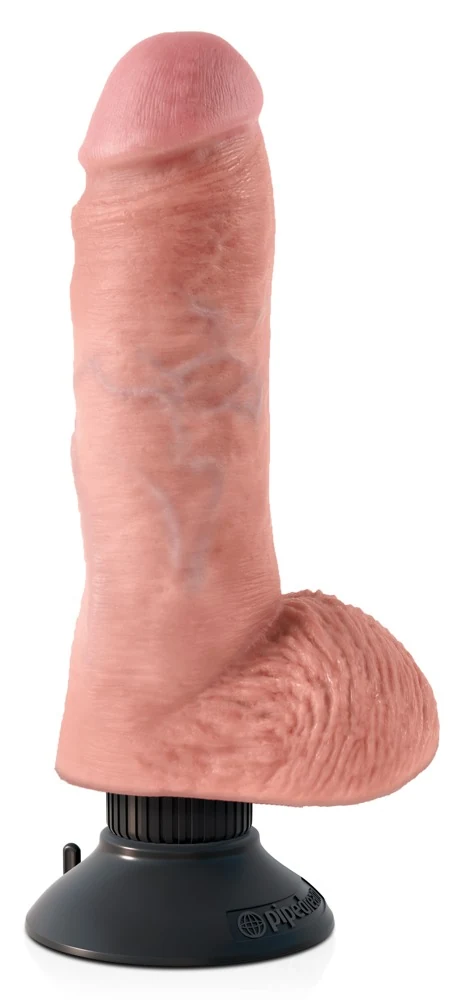Buigbare vibrator met zuignap 24 cm