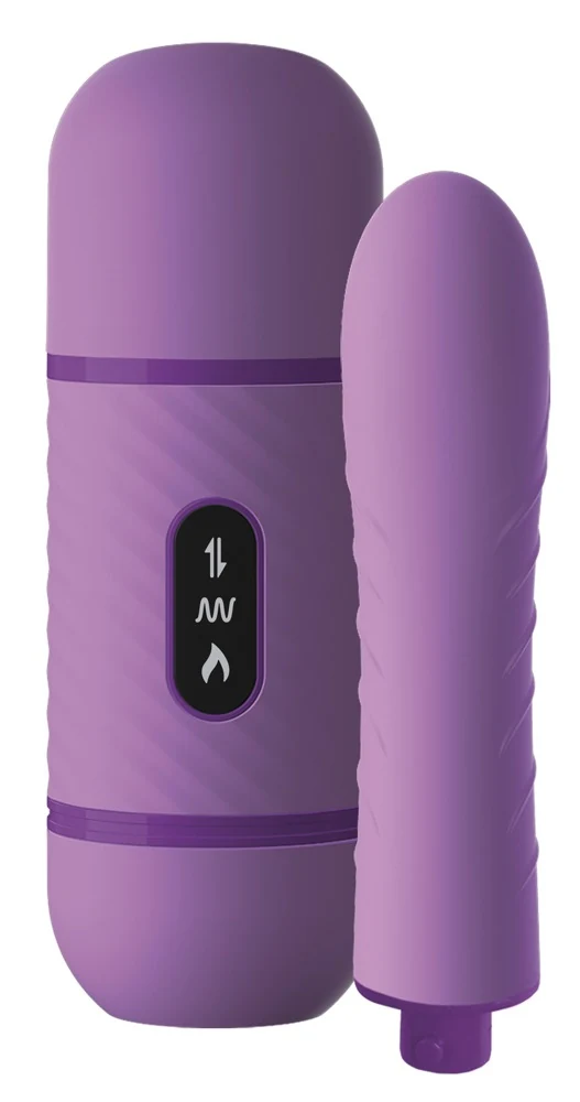 Siliconen vibrator met schok-, warmte- en trilfunctie