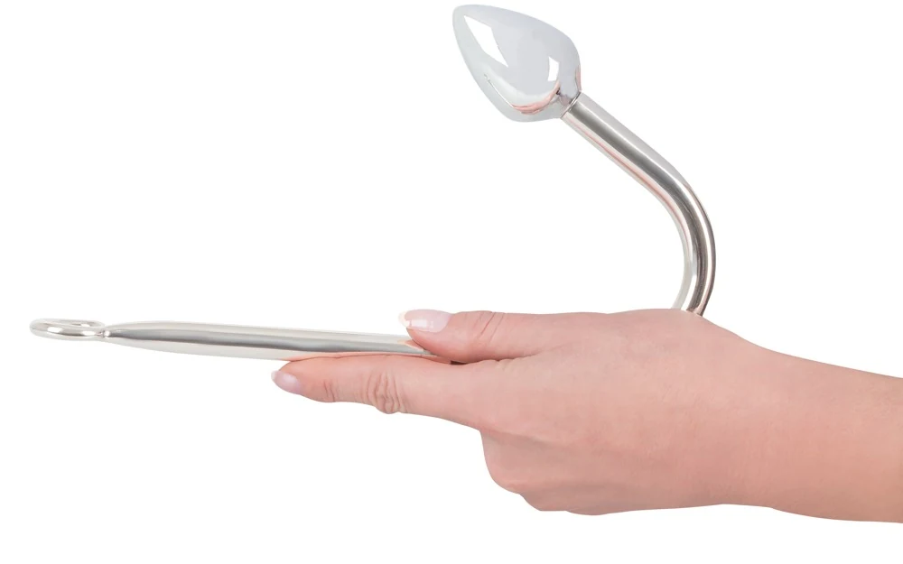 Anaalplug met haak van aluminium