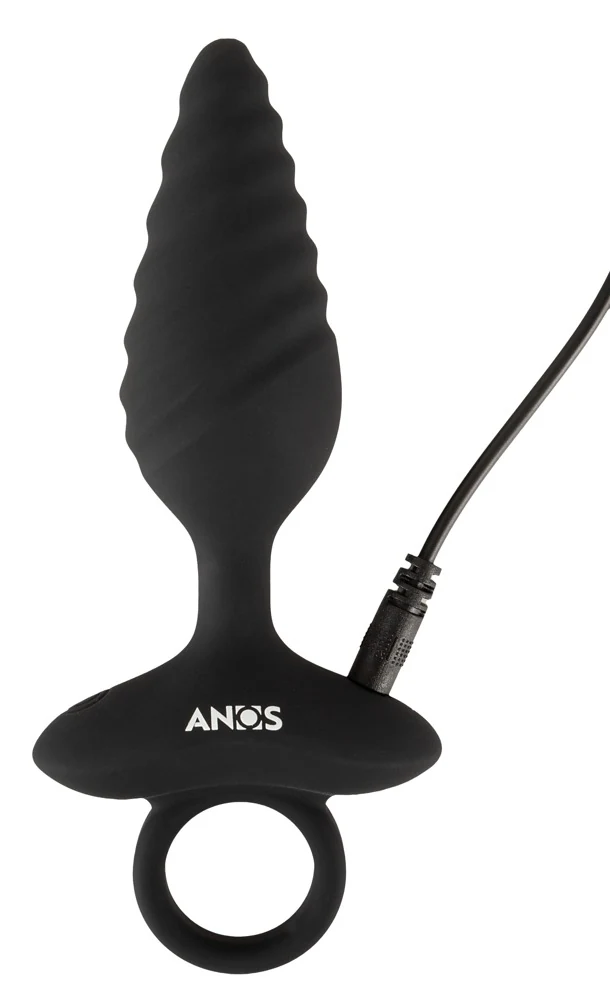 ANOS Flexible Butt Plug Twisted Design met Vibraties