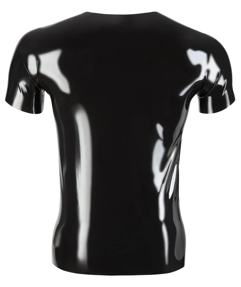 Latex uniseks shirt zwart