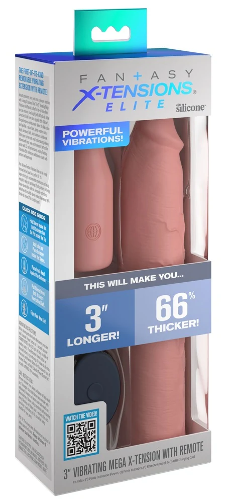 Fantasy X-Tensions Elite Penis Sleeve 3 inch Siliconen