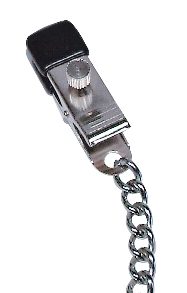 Metalen ketting met verstelbare tepelklemmen