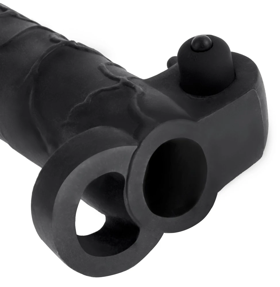 Penishoes met vibrobullet en testikelring