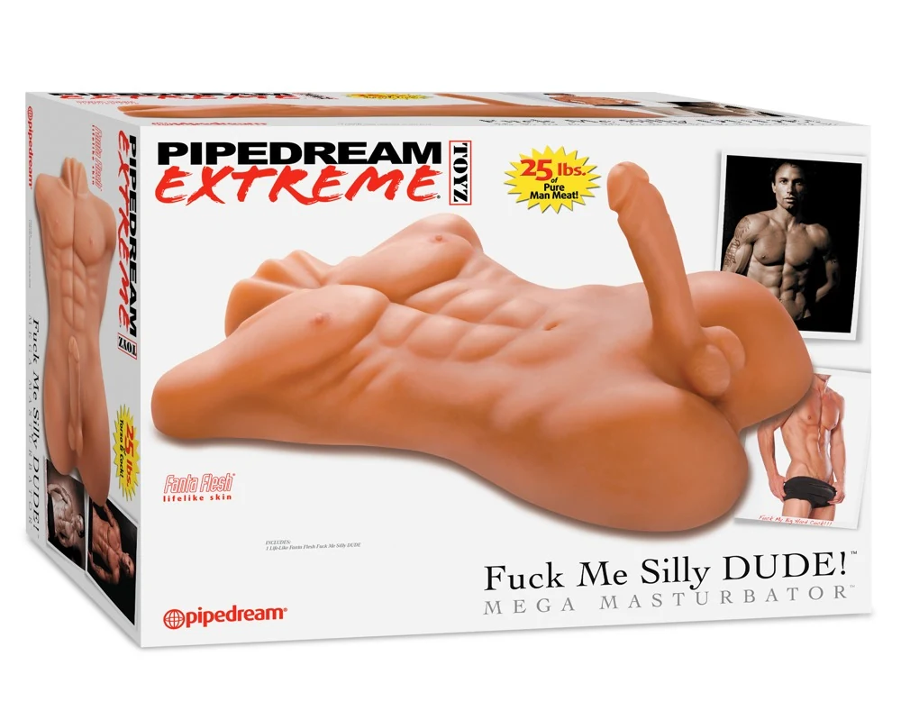 Mannelijke torso masturbator met dubbele opening