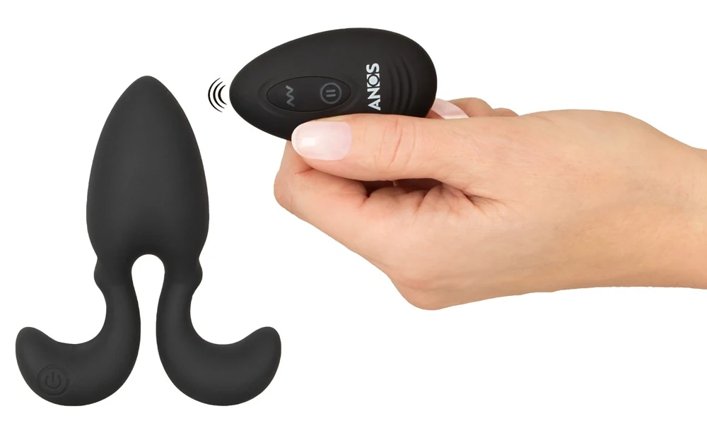 ANOS vibrerende butt plug met afstandsbediening