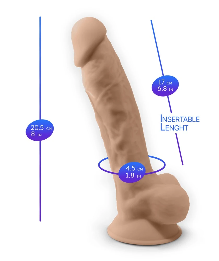 Flexibele natuurlijke vibrator met afstandsbediening 20 cm