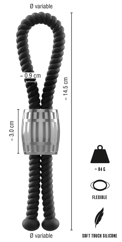 Rebel Heavy Rope Cock Strap