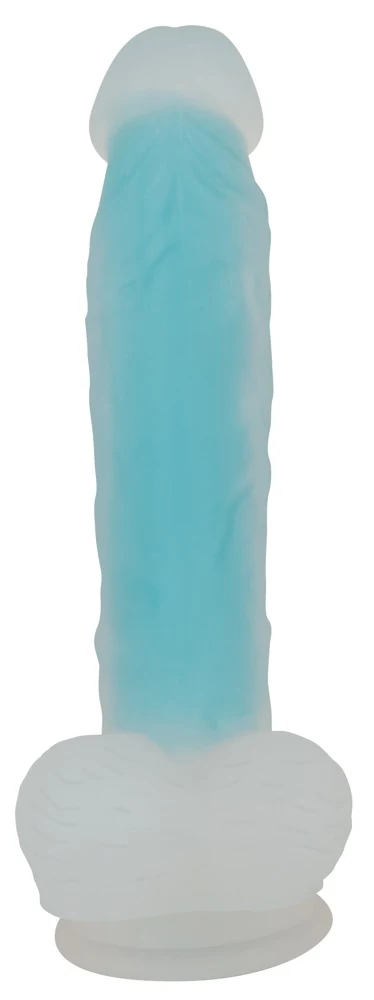 Glow in the Dark siliconen dildo met zuigvoet