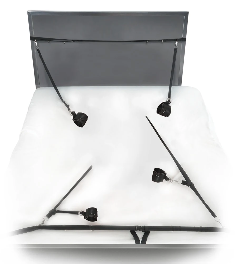 Bed bondage set met verstelbare banden