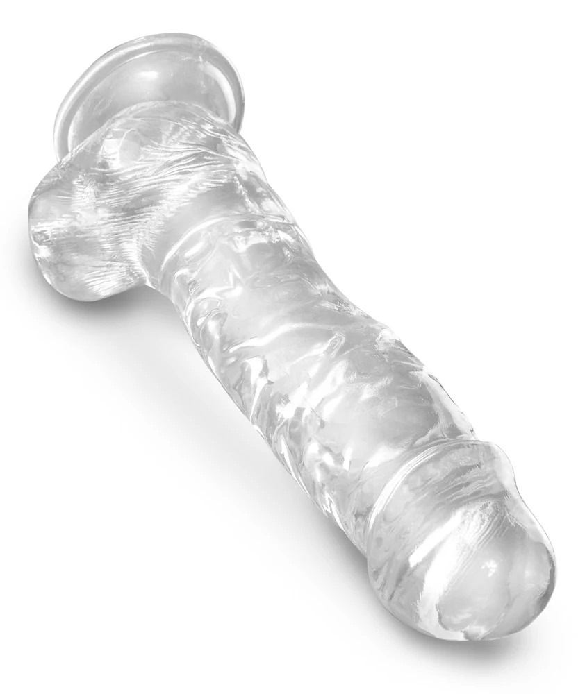 Transparante dildo met zuignap 22,2 cm