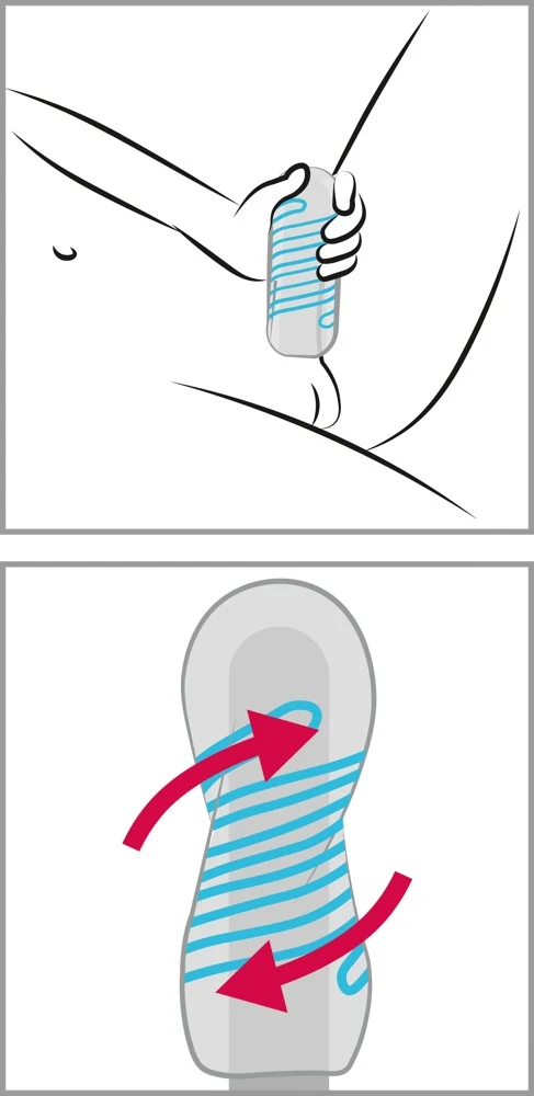 TENGA transparante masturbator spinner