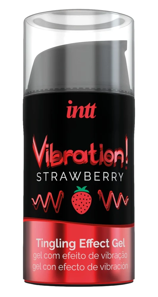 Strawberry tintelende gelvibratie 15 ml